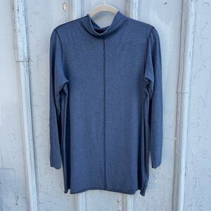 Miik Black Soft Mock Neck Top – Size M